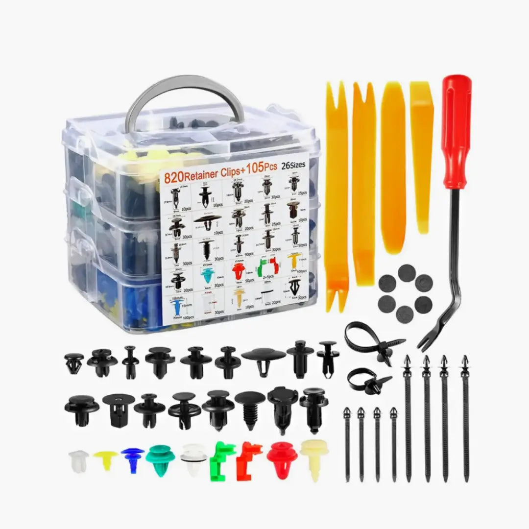 Kit 925 Pcs Grapas Automotrices Parachoques