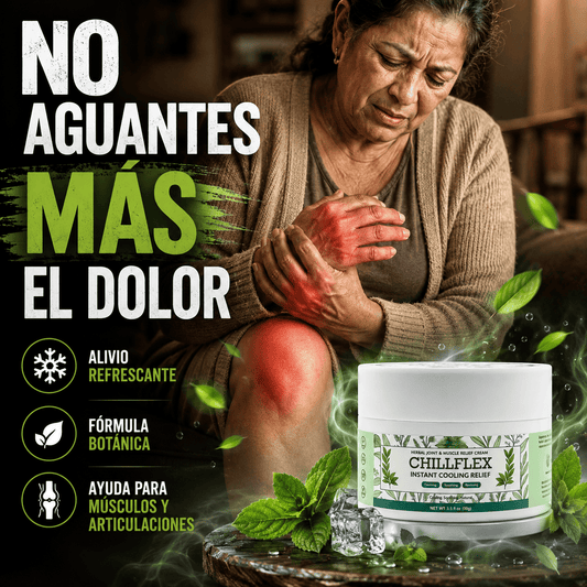 Pomada ChillFlex para aliviar en minutos el dolor muscular y articular