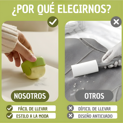 Kit 2Pcs Rodillo Quita Pelusas Reutilizables