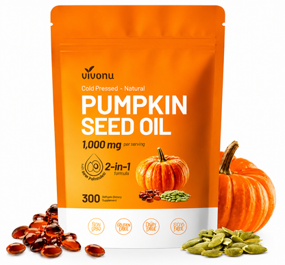 Suplemento Semillas de Calabaza 300 | Apoya Tu Bienestar Urinario y Masculino de Forma Natural
