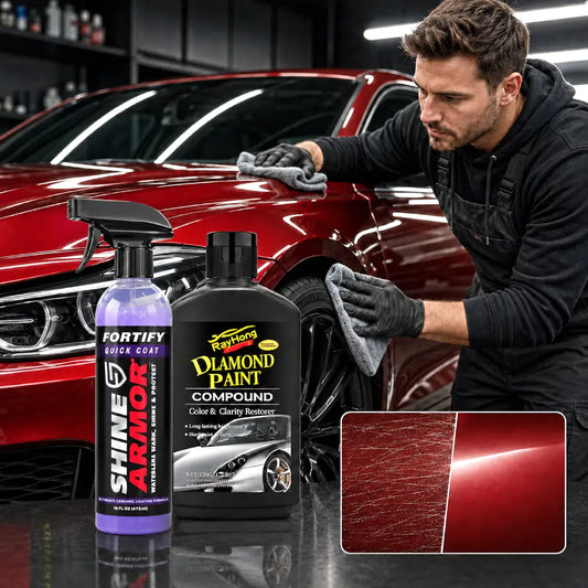 COMBO RENOVADOR PARA AUTOS: Pulidor Quita Rayones + Cera Protectora 🔥