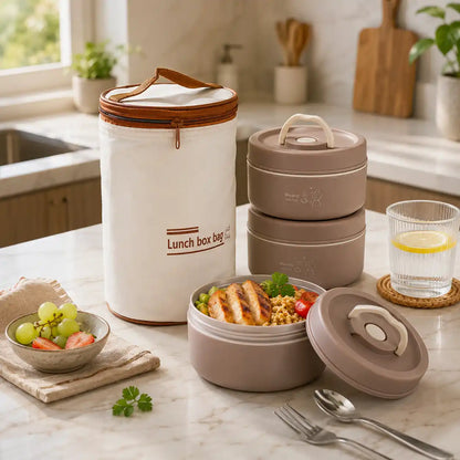 Lonchera LUNCH BOX® Térmica Portátil - Con 3 Toppers Para Jornadas Largas