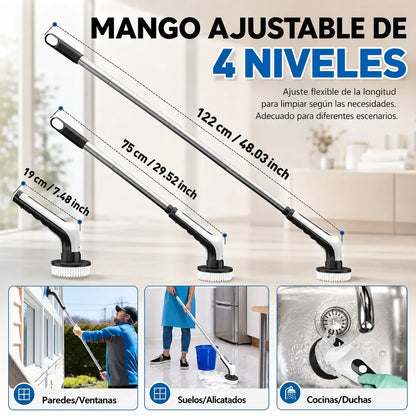 Cepillo de Limpieza Eléctrico MultiClean 9 en 1  | LIMPIEZA PROFUNDA TOTAL EN MINUTOS