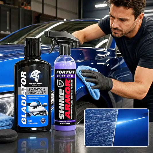 COMBO RENOVADOR PARA AUTOS: Pulidor Quita Rayones + Cera Protectora 🔥