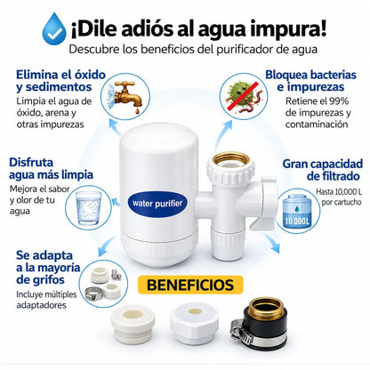 2x1 Filtro Purificador de Agua | Agua limpia y segura en casa 💦✨